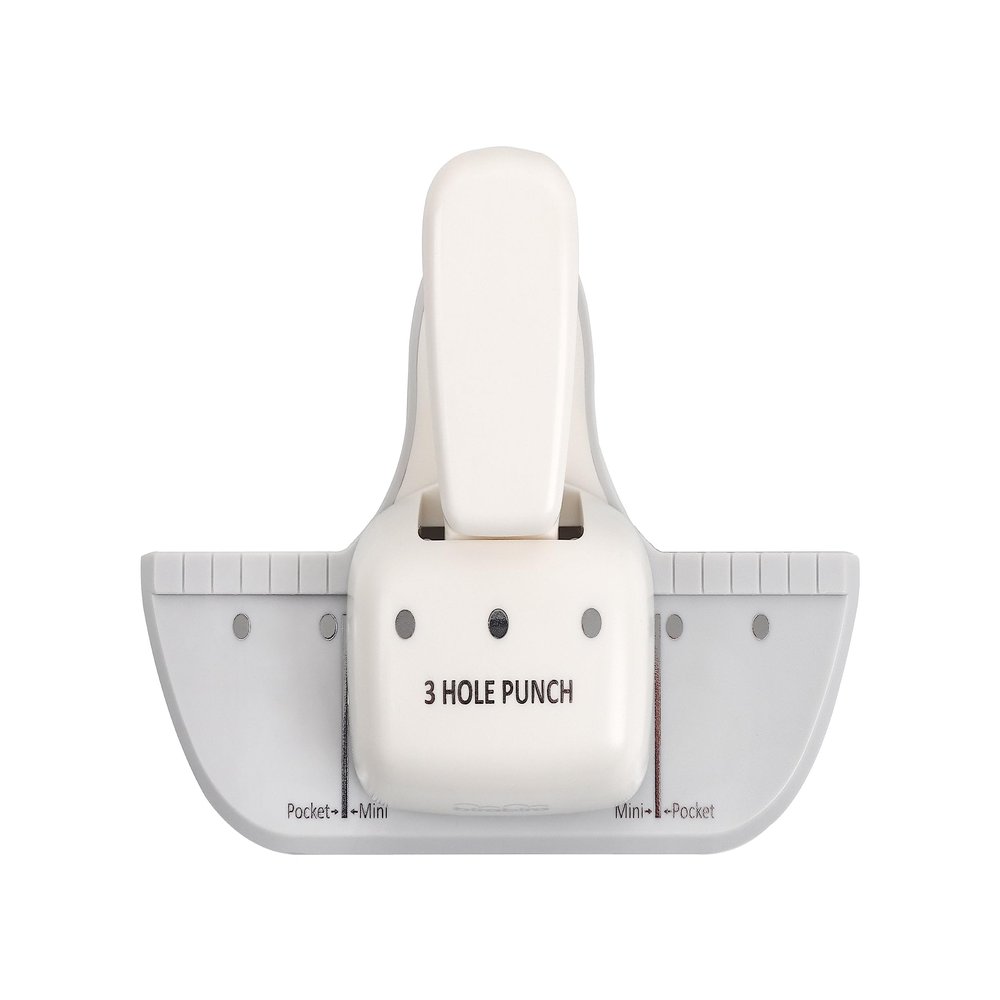 Bira Craft 3 Hole Punch, 4 Sheet Capacity, Mini/Pocket, Performance Guaranteed (3 Hole)