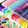 Ireer 4950 Sheets Origami Star Paper Strips 27 Solid Color Glows in The Dark Origami Space Sky Double Sided Stars Paper Strips for Arts Crafts (Star) view 1