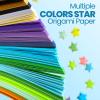Ireer 4950 Sheets Origami Star Paper Strips 27 Solid Color Glows in The Dark Origami Space Sky Double Sided Stars Paper Strips for Arts Crafts (Star) view 3