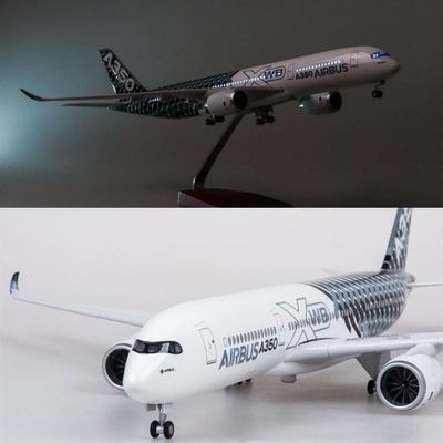 ANDSYYDS Airplane Model, 1/142 Scale Airplane Air A350 Prototype XWB Plane Model Kits for Adults(with Light)