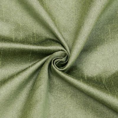 Fabric Mart Direct Taupe Green Faux Silk/Art Silk Fabric By The Yard, 10 Continuous Yards 42 inches Width Slubeed Faux Silk Solid Color Green Wholesale Upholstery Fabric