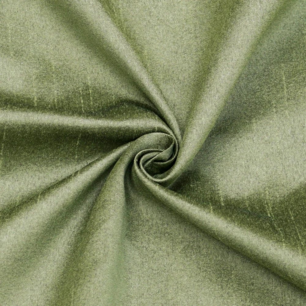 Fabric Mart Direct Taupe Green Faux Silk/Art Silk Fabric By The Yard, 10 Continuous Yards 42 inches Width Slubeed Faux Silk Solid Color Green Wholesale Upholstery Fabric