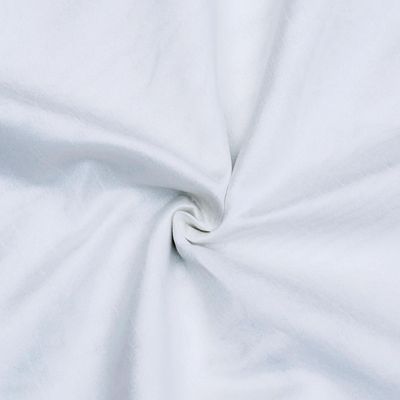 Fabric Mart Direct White Faux Silk/Art Silk Fabric By The Yard, 14 Continuous Yards 42 inches Width Slubeed Faux Silk Solid Color White Wholesale Upholstery Fabric for Curtains