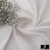 Fabric Mart Direct White Faux Silk/Art Silk Fabric By The Yard, 14 Continuous Yards 42 inches Width Slubeed Faux Silk Solid Color White Wholesale Upholstery Fabric for Curtains view 2