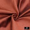 Fabric Mart Direct Rust Faux Silk/Art Silk Fabric By The Yard, 14 Continuous Yards 42 inches Width Slubeed Faux Silk Solid Color Orange Wholesale Upholstery Fabric for Curtains view 2