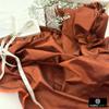 Fabric Mart Direct Rust Faux Silk/Art Silk Fabric By The Yard, 14 Continuous Yards 42 inches Width Slubeed Faux Silk Solid Color Orange Wholesale Upholstery Fabric for Curtains view 4