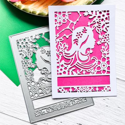 Beautiful Girl Cover Metal Die Cuts, Cutting Dies for Card Making Clearance, Embossing Dies for Scrapbooking, DIY Album Paper Cards Decoration