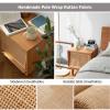 Natural Rattan Cane Webbing Roll for Caning Projects, 14"/16"/18"/20"/24"/36"/40" Width Pre Woven Open Weave Rattan Material, Pole Wrap Rattan Fabric for Furniture, Chair, Cabinet, Ceiling, Basket ( S view 3