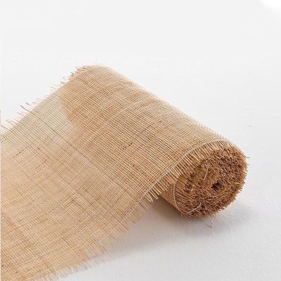 Natural Rattan Cane Webbing Roll for Caning Projects, 14"/16"/18"/20"/24"/36"/40" Width Pre Woven Open Weave Rattan Material, Pole Wrap Rattan Fabric for Furniture, Chair, Cabinet, Ceiling, Basket ( S