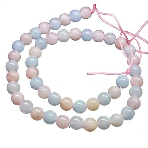 13 inch Strand of gem Multi Aquamarine Round Smooth Multi Color Beads for DIY Jewelry Making. Multi Aquamarine Beads Strand CHIK-STNRD-40291