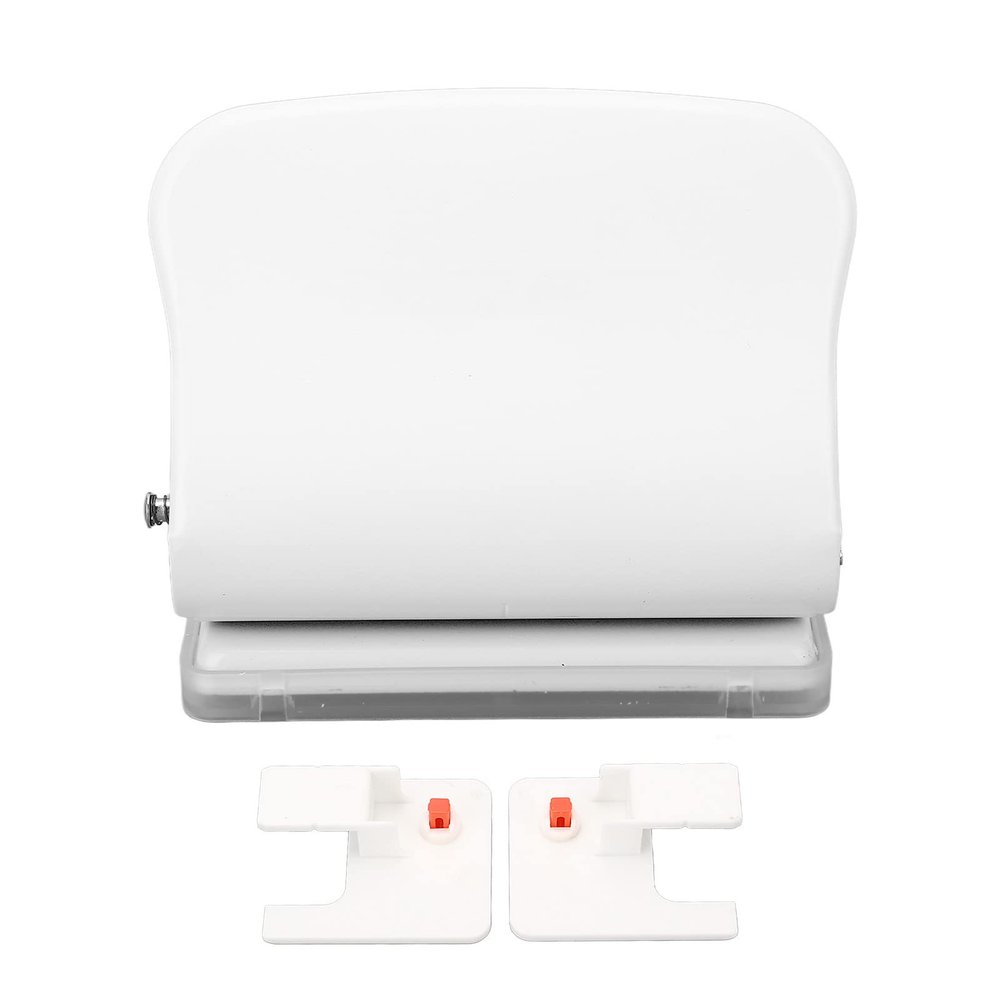 Hyuduo 10 Holes Puncher Manual Loose Leaf Hole Punch for A4 B5 A5 A7 A6 Paper 10 Sheets Capacity for Home Office School