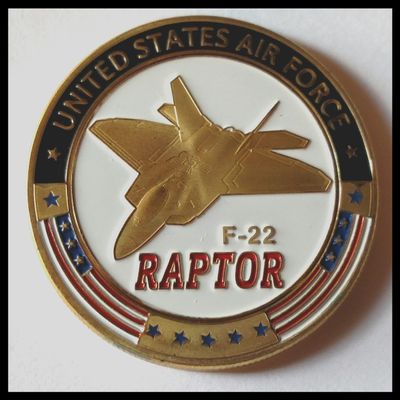 Air Force Raptor F-22 Military Challenge Honor Coin