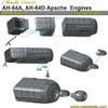 Metallic Details MDR48195 1/48 AH-64A/D Apache. Engines (Hasegawa). Upgrade Set view 2
