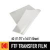 Kodak KODACOLOR FTF (Film to Fabric) DTF Cold Peel Transfer Films A3 11.75" x 16.5" (100 Sheets) - for Direct Print on Fabric, T-Shirts, DIY Projects view 3
