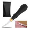 DIUDUS Pro Detail Rougher, Leather Roughing Tool Roughing Leather Craft Surface Tool, Leather Polish File Tool with Ergonomic Handle Leather Working Leathercraft Tools for Edge Polishing(5mm) view 1
