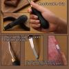 DIUDUS Pro Detail Rougher, Leather Roughing Tool Roughing Leather Craft Surface Tool, Leather Polish File Tool with Ergonomic Handle Leather Working Leathercraft Tools for Edge Polishing(5mm) view 3