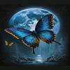 RMSGOZO 16 X 20 Inch DIY Diamond Painting Kits for Adults, Diamond Art Moon Butterfly, Full Drill Crystal Rhinestone Embroidery Craft Kits for Home Wall Decor Gifts view 1