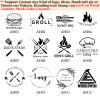 KRAMLON Branding Iron for Meat Custom Wood Burning Stamp for Food Meat Branding Iron Stamp for Bur Burger Custom Branding Iron Stamp with Wood Handle (1.5 inches) view 3