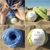 4 Skein/Pack Gazzal The Paper Yarn, 70% Polyester 30% Viscose, Soft Raffia Yarn, 3,52 oz, 108 yds, Washable and Ironable Raphia, Crochet Paper Hat, Crochet Beach Bag, 3953 view 4