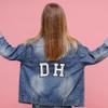 3Pcs Chenille Letter Patches Iron on Patches Varsity Letter Patches Chenille Embroidered Patch Sew On Patches for Clothing Hat Bags Jackets Shirt (White, M) view 4
