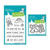 Lawn Fawn Here for You Bear 3"x4" Clear Stamp Set with Coordinating Dies view 1