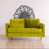 Sunflower Large Removable Vinyl Wall Decal Modern Boho Dcor Original Sricker (Medium 20"x40", Medium Grey) view 1