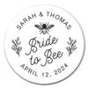 Bridal Shower Stickers for Favors, Bride to Bee Labels, Bee Themed Party, Honey Jar Favors or Seed Packets, Honey Bee Shower view 1