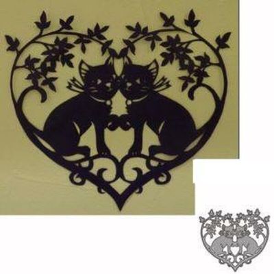 Cat Leaf Heart Metal Cutting Dies Scrapbooking Paper Craft Card Making