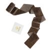 MEEDEE Brown Velvet Ribbon 3 Inch Brown Fringe Ribbons Raw Edge Silk Velvet Ribbon for Wreaths, Flower Bouquet, Photography, Dress Sash, Baby Shower, Wedding Decor (3 Yards) view 3