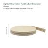 Light of Mine - 3/4" Inch 33' Foot, 100% Cotton Flat Wick - 2 Pack for Paraffin Oil, Kerosene Based Lanterns, and Oil Lamps with Genuine Red Stitch (3/4" - 33' Roll, 2pk) view 2