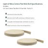 Light of Mine - 3/4" Inch 33' Foot, 100% Cotton Flat Wick - 2 Pack for Paraffin Oil, Kerosene Based Lanterns, and Oil Lamps with Genuine Red Stitch (3/4" - 33' Roll, 2pk) view 3