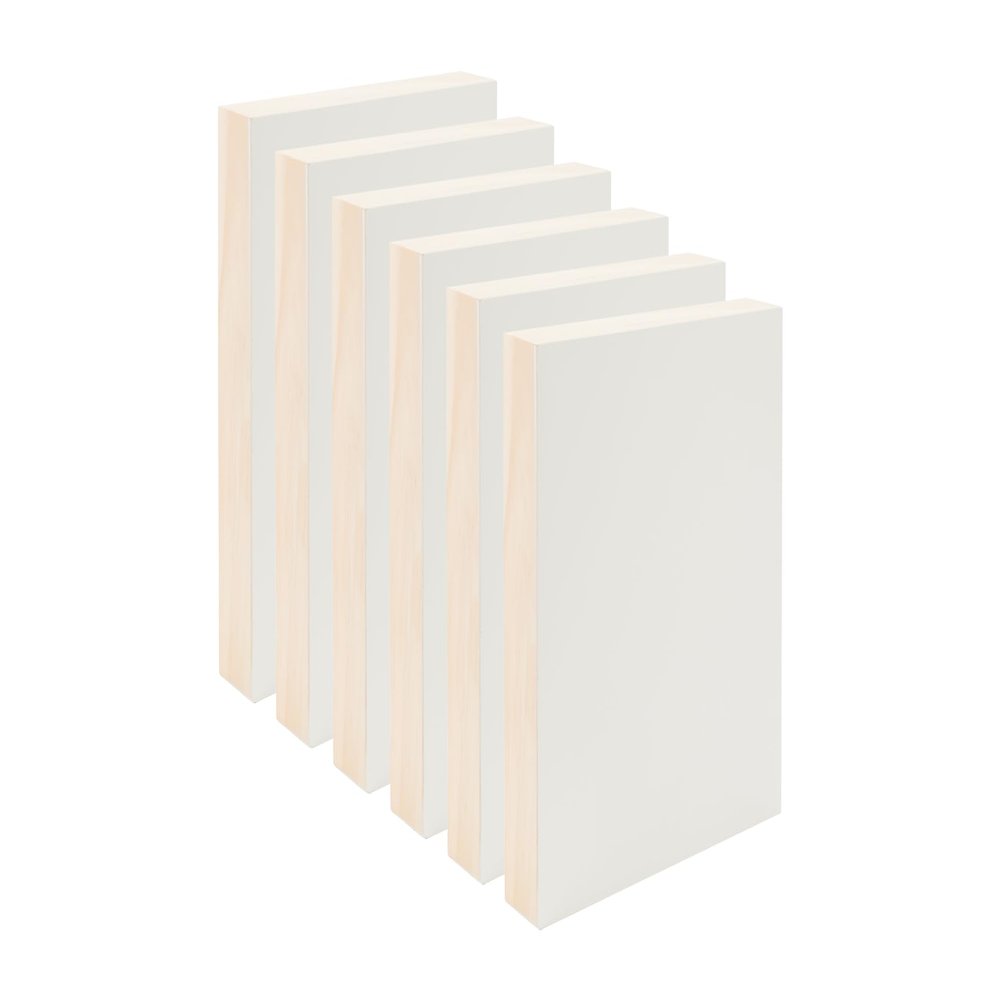 Da Vinci Pro Resist-Grip Coarse Textured Gesso Board, 8x10-4 Pack, 2" Depth Art Boards for Painting, White Acrylic Polymer with Quartz Sand, Warp-Resistant Cradled and Sealed MDF Panel