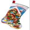 Bucilla Felt Applique 18" Stocking Making Kit, A Bear-y Merry Christmas, Perfect for DIY Arts and Crafts, 89597E view 1
