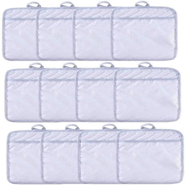 Sublimation Blanks 9"x7" Polyester/Cotton White Pot Holders with Sublimation Pocket DIY Set of 12