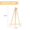 Voittozege 12 Pack 9.5 x 7 Inch Wood Easels Wood Display Canvases Easels Set Easel Stand Tabletop Painting Canvas Tall Display Easels Set for Painting Artist Portable Canvas Photo Sign Holder view 2