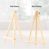 Voittozege 12 Pack 9.5 x 7 Inch Wood Easels Wood Display Canvases Easels Set Easel Stand Tabletop Painting Canvas Tall Display Easels Set for Painting Artist Portable Canvas Photo Sign Holder view 4