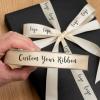 100 Yards Personalized Ribbon-Custom Printed Ribbon-Personalized Ribbon Favors-Personalized Printed Flower Bundle Mouth Bag-Printed Ribbon (50 Yards,20mm) view 1