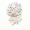 1000 Pieces 4x7mm Round Acrylic Alphabet Letter Beads Single A-Z Mixed Plastic Shape Loose DIY Beads for Jewelry Making Bracelets Necklaces (Letter H) view 1