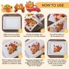BBTO 12 Sheets Thanksgiving Rub on Transfers for Crafts and Furniture Fall Pumpkin Maple Leaf Sunflower Rub on Decals Autumn Stickers for Home Office Paper Wood DIY Crafts, 5.5 x 5.5 Inch view 4