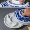 1pcs Jingdezhen Ceramic Color Palette, with Lid, Art Paint Box, Large Plate, Easy to Wash view 3