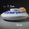 1pcs Jingdezhen Ceramic Color Palette, with Lid, Art Paint Box, Large Plate, Easy to Wash view 4