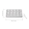 EactEl Ceramic Rectangular Artist Palette, Suitable for Oil Painting, Watercolor, Gouache Mixing Tray view 2