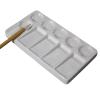EactEl Ceramic Rectangular Artist Palette, Suitable for Oil Painting, Watercolor, Gouache Mixing Tray view 4