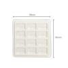 EactEl Ceramic Watercolor Palette, Rectangular Multi-Grade White Porcelain Palette, Art Supplies Painting Palette with Cover (Size : 12 grids with lid) view 2