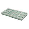 EactEl Ceramic Multi-Grid Palette Watercolor Gouache Pigment Palette Porcelain PlateCheckered Palette (Color : Green) view 1