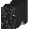 Black Cardstock Paper 8.5'' x 11'', 300 Sheets 180gsm/65 lb Black Printer Cover Card Stock, Premium Heavy Construction Paper for Card Making Printing Craft Drawing Scrapbooking Cutting view 1