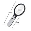 FairUo Magnifyings,Educational Hobby Magnifiers, Lighted Magnifying Glass Double Light Glass Lens Placed Hand-Held Large Mirror 45 Times Magnifying Glass Old Man Reading view 2