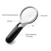 FairUo Magnifyings,Educational Hobby Magnifiers, Lighted Magnifying Glass Double Light Glass Lens Placed Hand-Held Large Mirror 45 Times Magnifying Glass Old Man Reading view 4