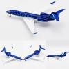 AZIZAT Gulfstream G650 1/100 Scale Model Jet Collectibles Collection Models Die-Cast Aircraft Gulfstream Model Plane Gift Ornaments,Gulfstream g650 Blue view 4