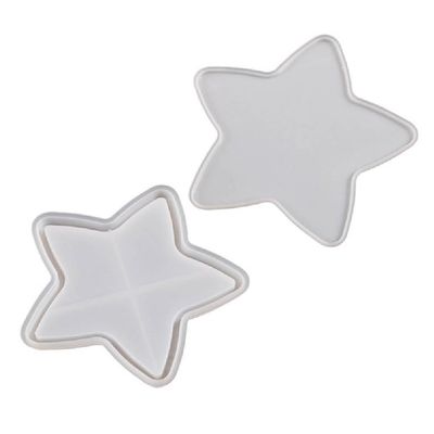 Heart Round-Star Silicone Resin Mold Coaster Shaker Epoxy Molds Quicksand Frame Cup Mat Resin Casting Mold Ideal-Gift Cup Mat Quicksand Epoxy Molds Gift For Crafters